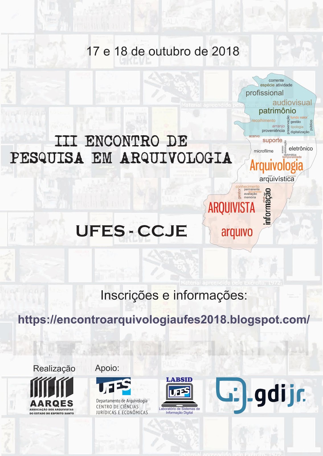 cartaz evento dia do arquivista 2018